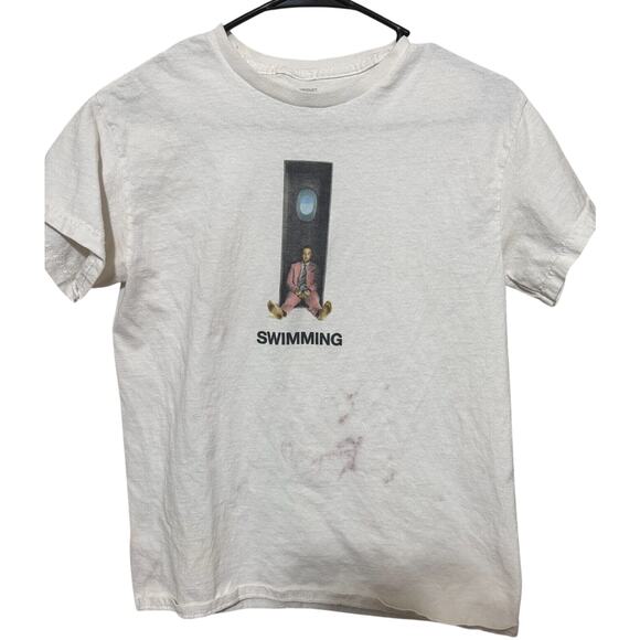 Mac Miller Other - Mac MIller Swimming Shirt Mens S White 2018 Album Promo Merch Hip Hop STAIN
